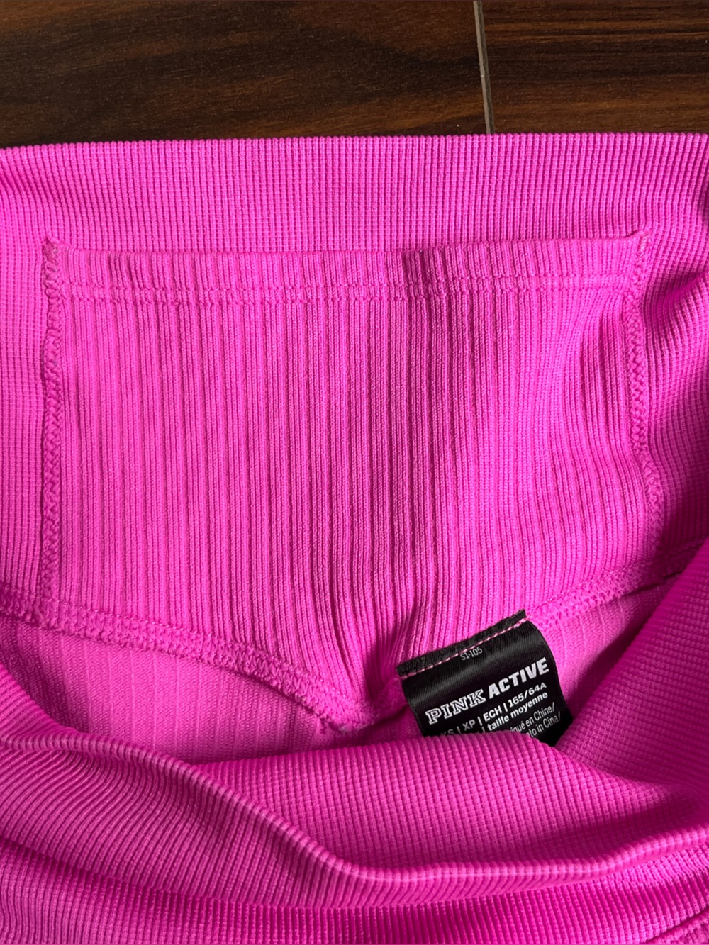 PINK Active Victoria's Secret Pink Ribbed High-Waist Leggings, XS, NWOT - Picture 4 of 6
